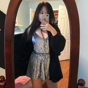 Pacsun LA Hearts Velvet Romper